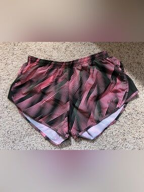 Nike green & Pink patterned running Shorts